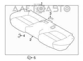 Mazda 6 13-15 rear seats gray cloth