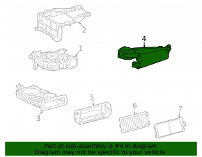 Air duct cooling VVB from fan right Toyota Highlander 20-25