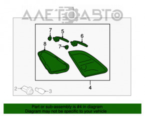 Inner light trunk lid left Mazda6 09-13
