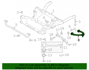 Upper control arm, front left, Land Rover Range Rover 13-21