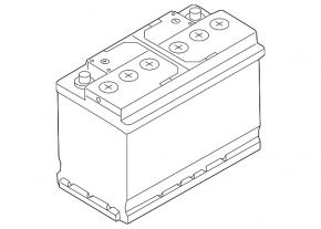 Battery 12v VW Tiguan 18-24 72Ah 720A Euro +-Reverse EXIDE
