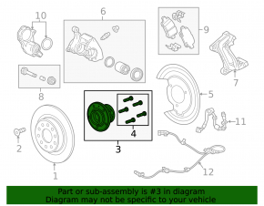 Rear right hub Chevrolet Malibu 16-25 without two studs
