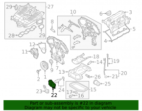 Oil pump for internal combustion engine Infiniti G37 4d 06-14