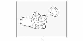 Thermostat housing Lexus GS300 GS350 GS450h 06-11 complete