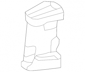 Lower left radiator duct for Mercedes GLS-class X166 13-19 (foam plastic)