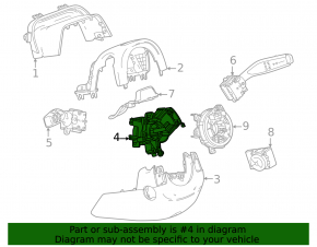 Chevrolet Equinox EV 24-26 Steering Column Shift Guitar