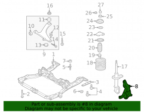 Front right axle Subaru Outback 10-14