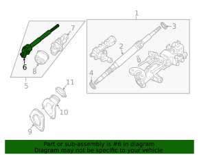 Steering joint Lexus RX400 04-08