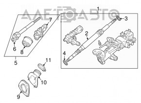 Steering joint Lexus RX400 04-08