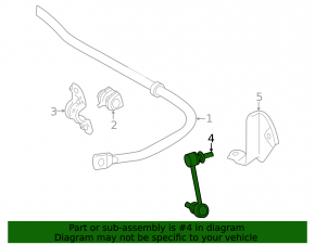 Rear right stabilizer link Lexus LX 22-26
