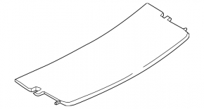 Rear shelf BMW 4 F36 15-20 Gran Coupe, rear part, black