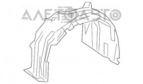 Front right fender liner for Lexus ES300h ES350 19-22