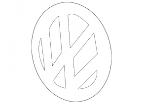 VW Jetta 11-14 USA Grille Emblem