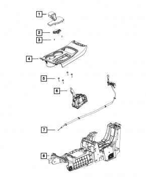 Jeep Grand Cherokee WK2 16-22 Automatic Transmission Indicator