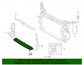 Lower radiator deflector for Audi Q3 83A 19-25 2.0T