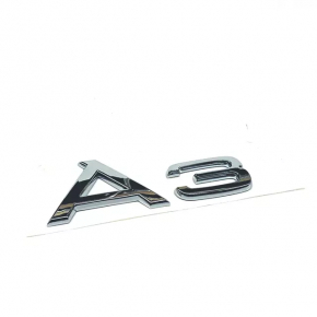 Emblem inscription A3 trunk lid Audi A3 8V 15-20