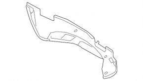 Windscreen wiper pan metal Audi A4 B9 17-
