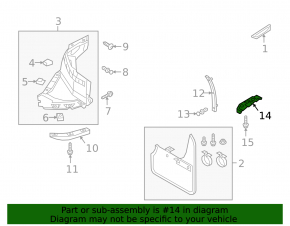 Front right wing bracket Audi A5 F5 17- lower OEM