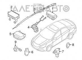Kia Optima 11-16 steering wheel cable
