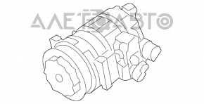 Air Conditioning Compressor Porsche Cayenne 958 11-17 3.6