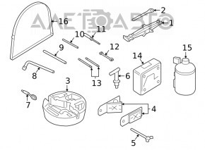 Wheel chock for Porsche Cayenne 19-26