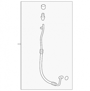 Air conditioning compressor-heater hose for Hyundai Santa FE Sport 13-17 2.0T
