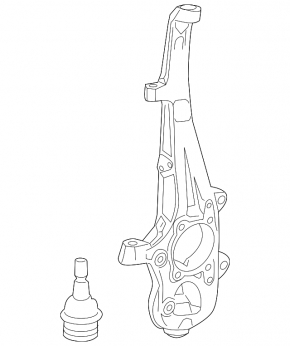 Front right axle Mercedes GLS-class X166 13-19 AWD with ball joint