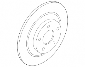 Rear left brake disc Mazda CX-5 13-16