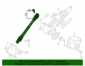Steering joint Mazda CX-9 16-