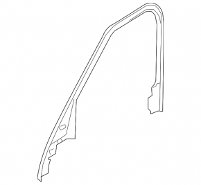Land Rover Range Rover Velar 18-23 black front left inner door frame