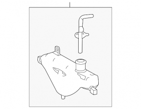 Lexus IS250 14-17 Coolant Expansion Tank with Cap