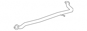 Exhaust pipe middle section Toyota Camry v70 18-24 2.5 FWD