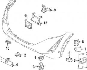 Blind Spot Sensor (BSM) for left Nissan Ariya 2023-2025 with ProPilot 2.0