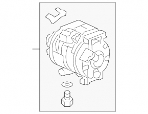 Acura RDX 13-18 Air Conditioning Compressor