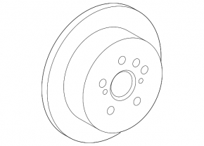 Rear left brake disc for Toyota Sienna 2010-2011