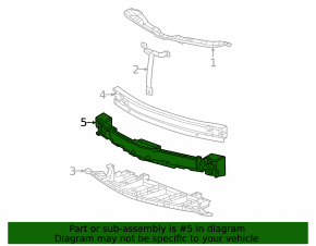 Chevrolet Bolt EUV 22-23 Front Bumper Absorber
