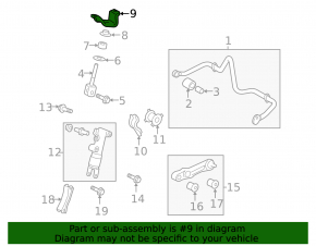 Rear left stabilizer link bracket for Toyota Land Cruiser 2008-2021