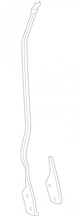 Audi E-Tron 19-23 front side rear left door seal with trim