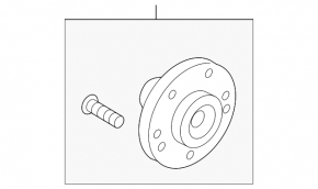Front left hub Hyundai Veloster 12-17
