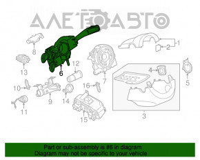 Steering column switch assembly for VW Tiguan 2009-2017