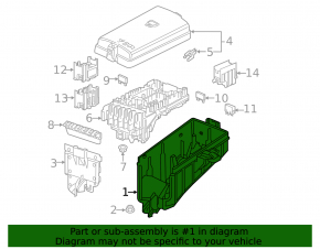 Underhood fuse box housing VW Jetta 19-