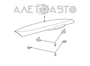 Tailgate spoiler Jeep Grand Cherokee WK2 11-13