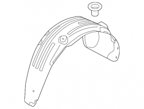 Rear left fender liner for Kia Sportage 23-26