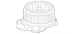 Lexus GX460 10-23 Heater Fan Motor