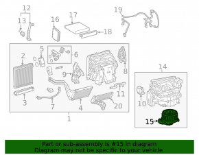 Lexus GX460 10-23 Heater Fan Motor