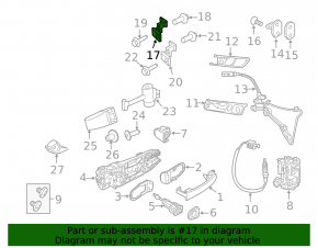 Door hinge lower front right VW Golf 15-21