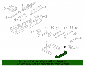 Rear trunk tray Audi A3 22-26