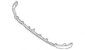 Front bumper lip Nissan Pathfinder 13-16 prerest