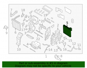 Evaporator Kia Forte 4d 14-18