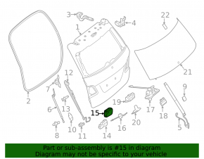 Mercedes GLS-class X166 13-19 trunk door lock actuator housing two parts